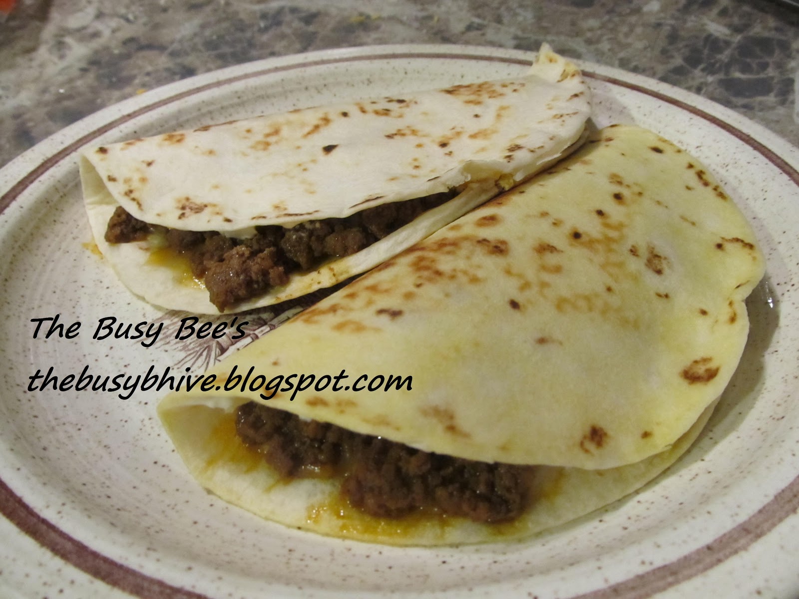 The Busy Bee's Taco Quesadilla's