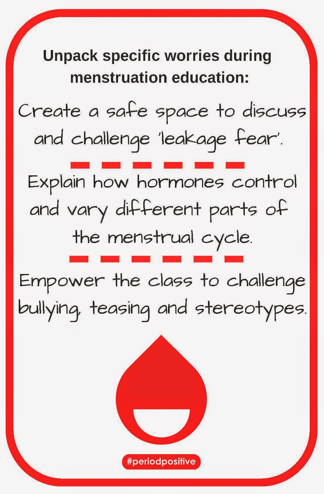 Education For Choice Teaching about periods Guest post from Chella Quint