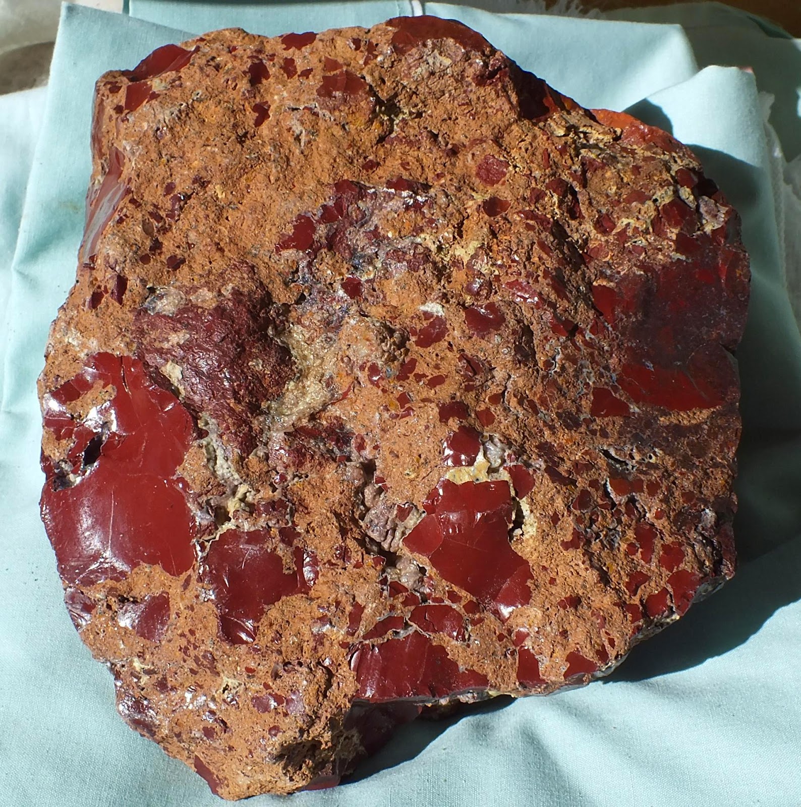 Tin Cup Jasper, Ruby, Gold district, Wyoming