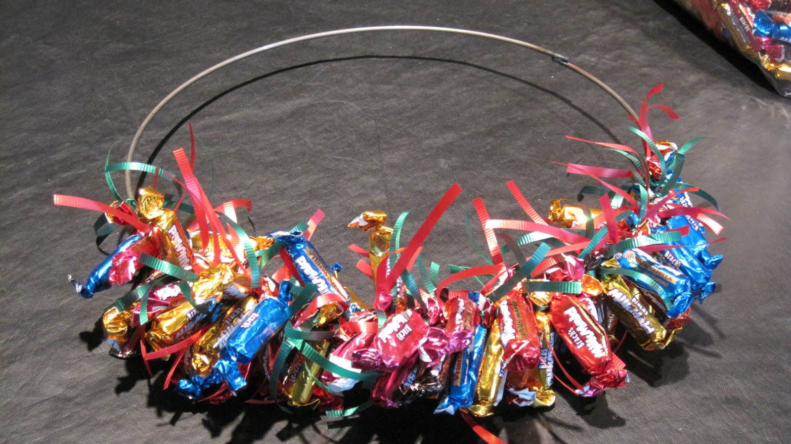 How to Make a Candy Wreath! At Home with Vicki Bensinger
