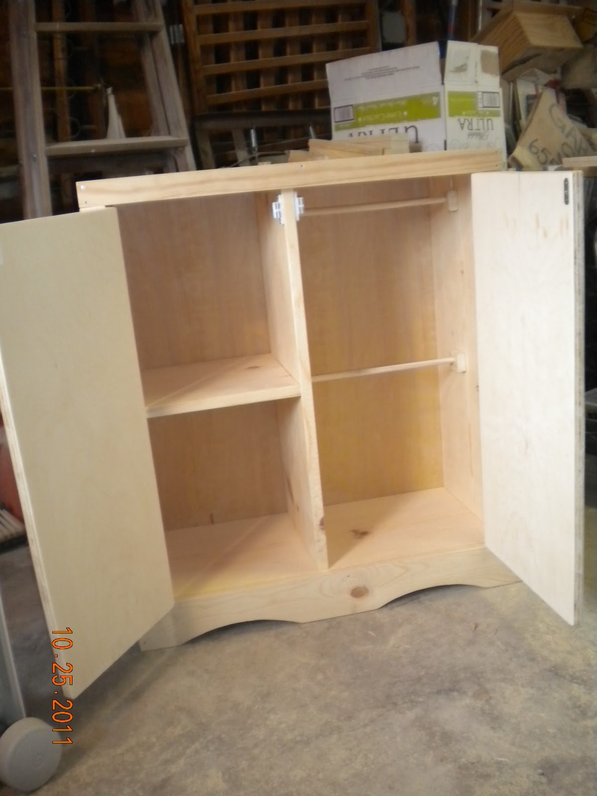 Sheila's Furniture and Crafts Updated 18" American Doll Armoire