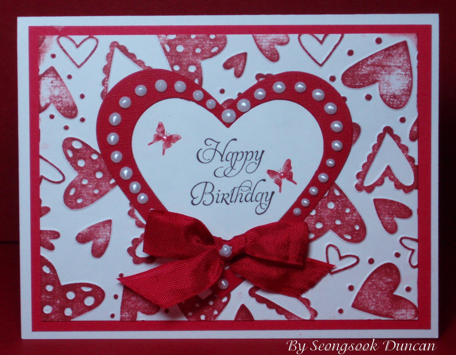 Seongsook&rsquo;s Creations: Happy Birthday Heart