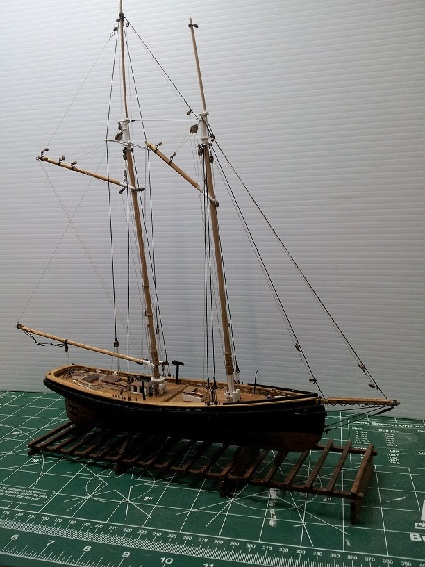 Taking on Wooden Ship Building Model Shipways "Phantom" 1868 New York
