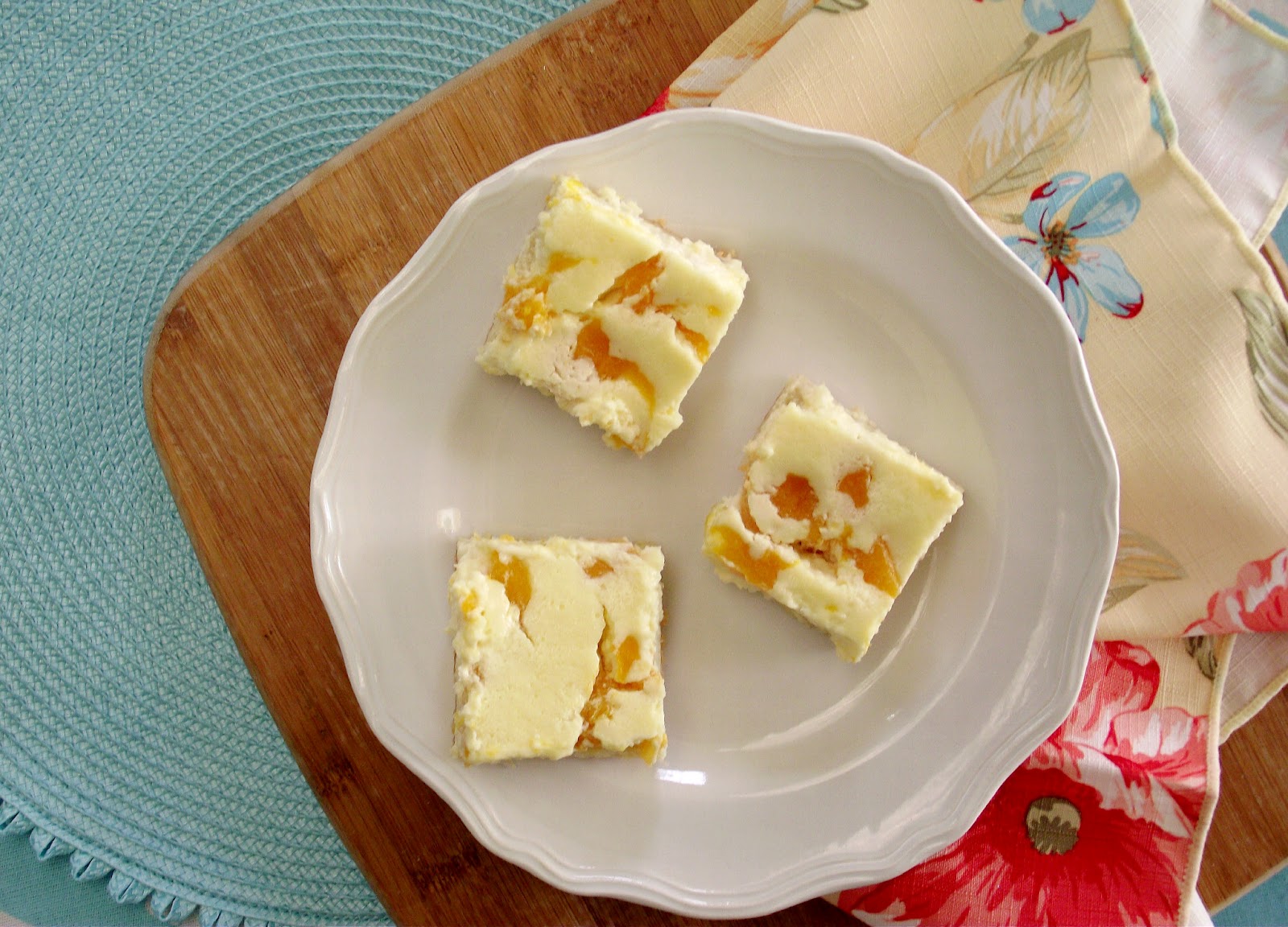 So Domesticated Mango Cream Cheese Bars from Hammock Tracks...