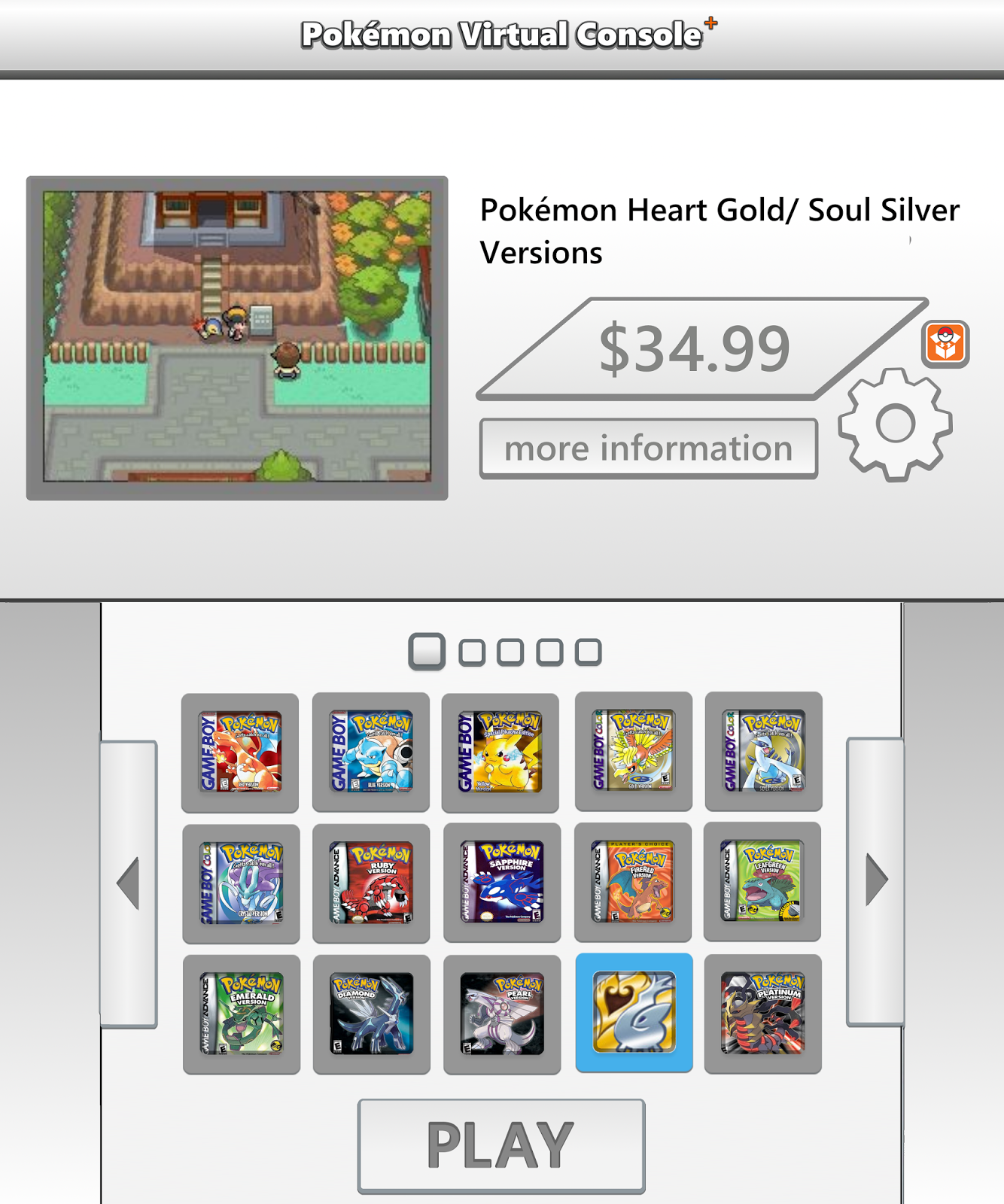 Pokemon Virtual Console+