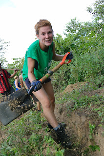 Hester digging Hester digging