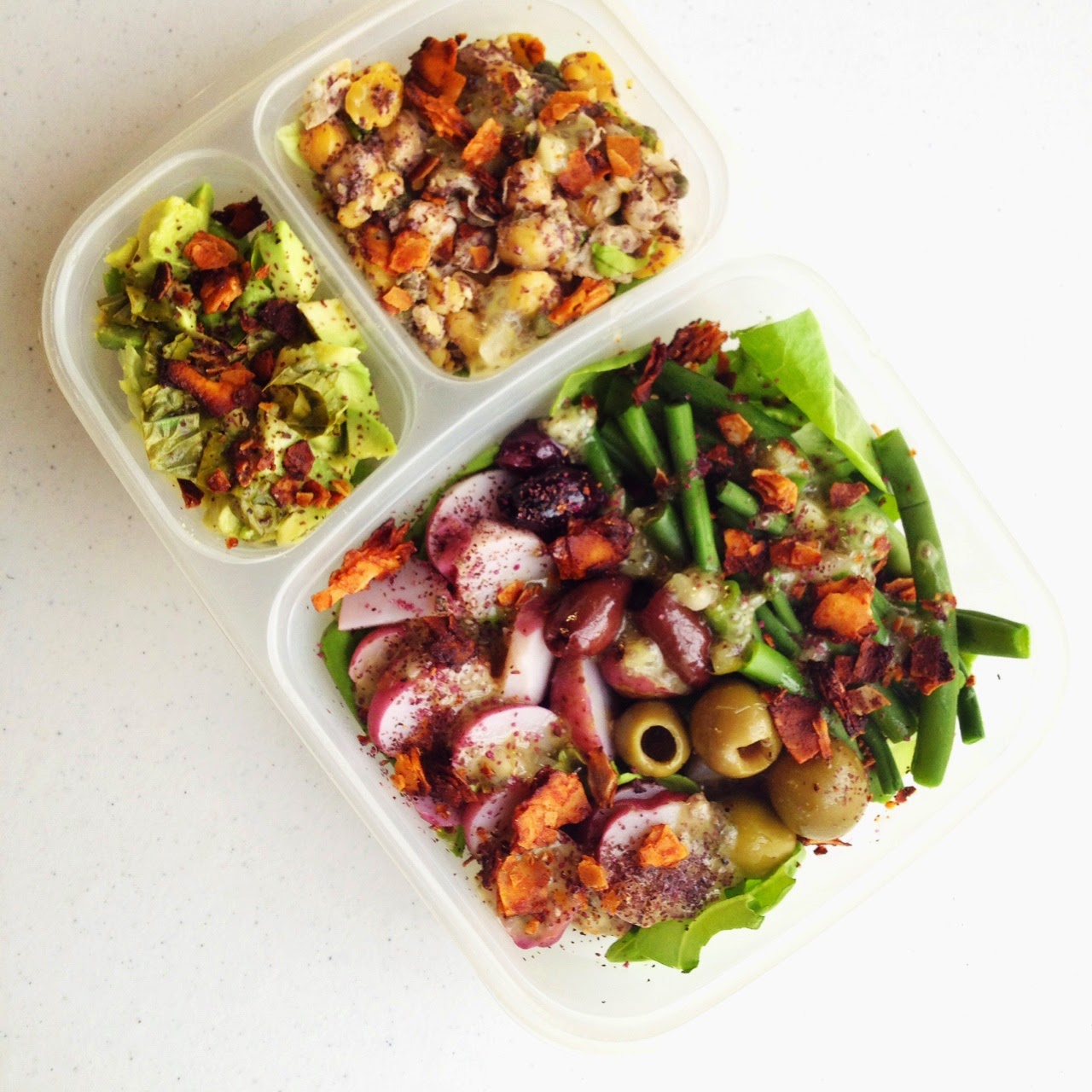 Vegan Crunk Bento Box Nicoise Salad!