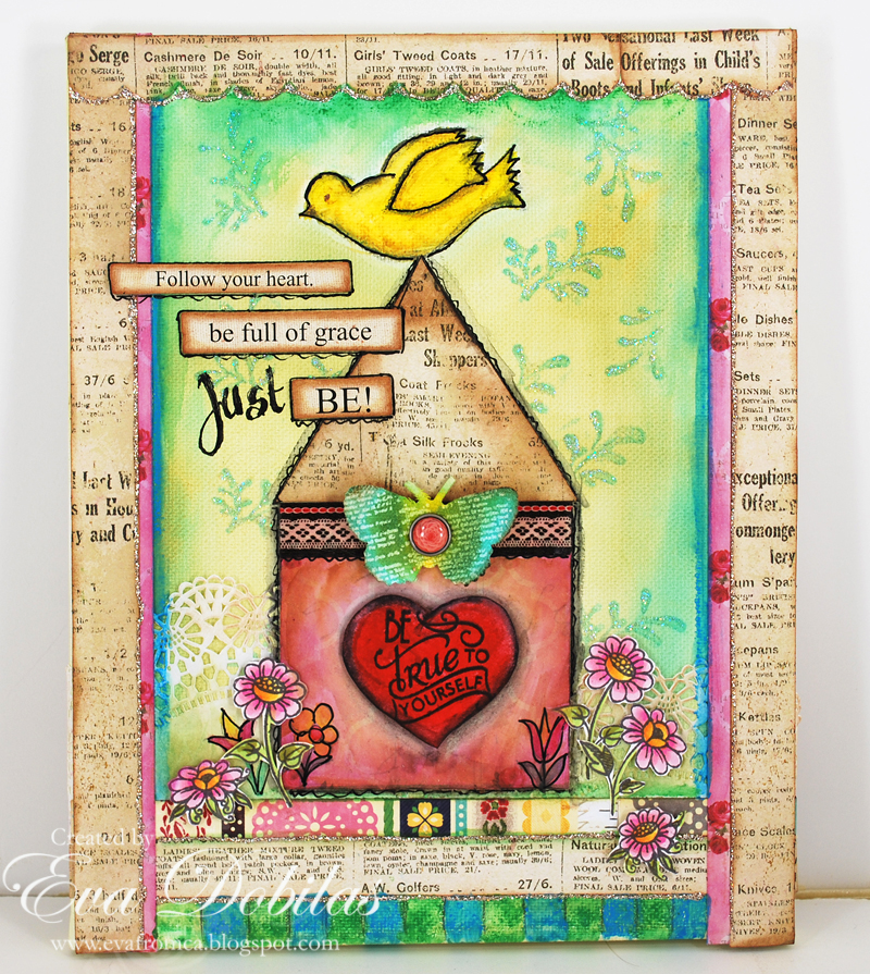 For the love of life Be True to Yourself Canvas