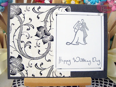 Handmade Card - Floral Happy Wedding Day