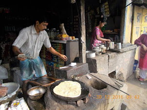 Village tea-stall on our route to Godhkali Port.