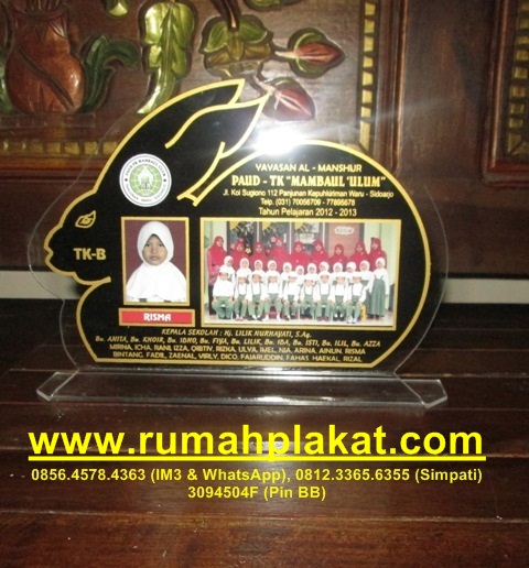 Vandel Mika Akrilik Bentuk Model Kelinci, Pesanan PG-TK Mambaul Ulum