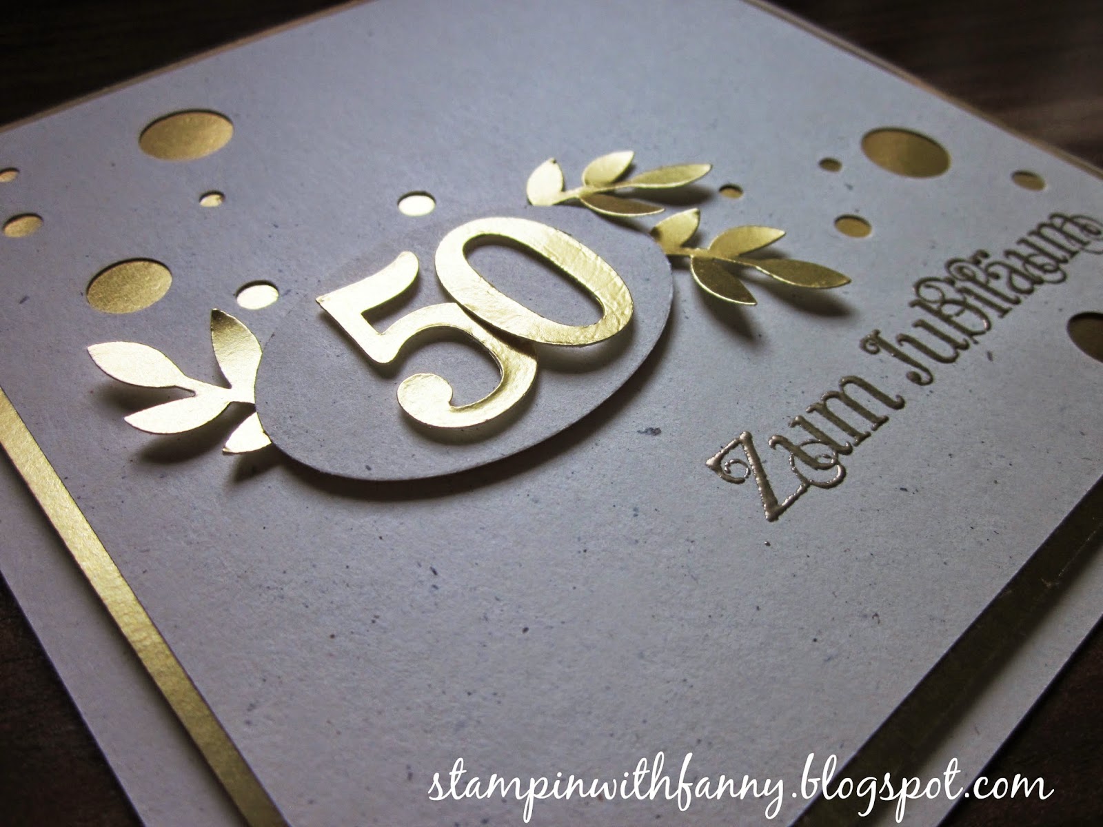 stampin with fanny Eine Karte zur Goldenen Hochzeit&hellip;