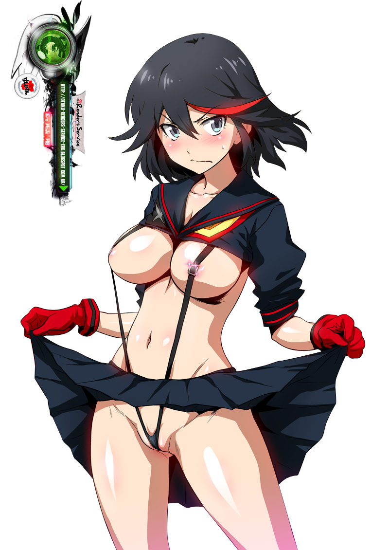 Kill la Kill:Matoi Ryuuko Cute Voyerims Soft Ero Render.