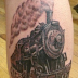 3D Oldest Train Tattoo 
