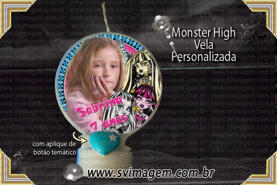vela-personalizada-com-pavio-mágico-no-tema-monster-high