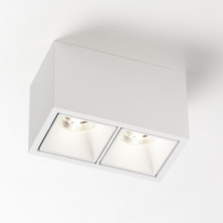 DELTALIGHT BOXY 2 L+ LED 3033 BLACK-GOLD MAT - CEILING SURFACE MOUNTED - 251678222B-MMAT