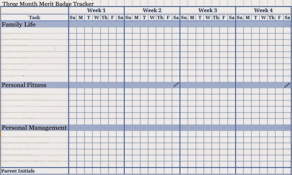 Centerville Scouts 557 : Three Merit Badges Requiring 3 Months of Tracking Centerville Scouts 557 : Three Merit Badges Requiring 3 Months of Tracking