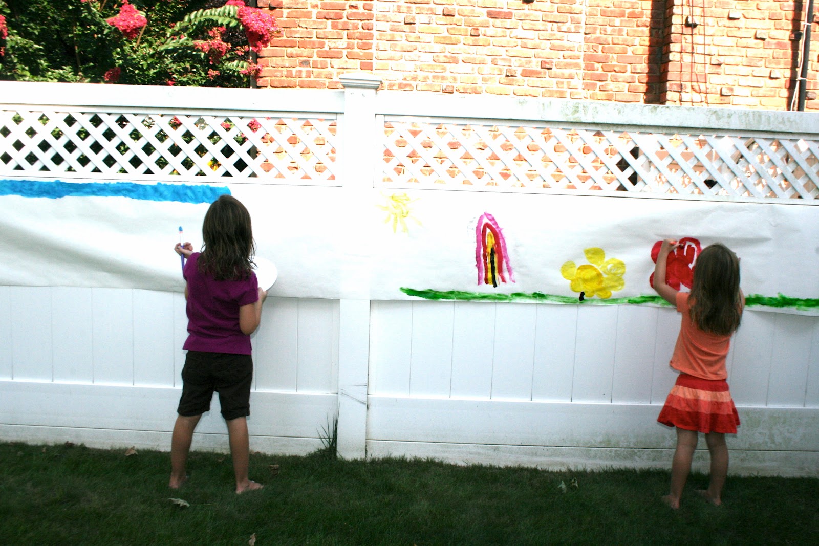 It's All Rainbows & Unicorns Fence Painting