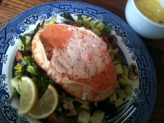Dressed crab salad