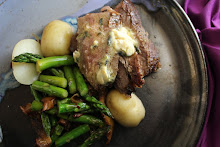 Pan Seared NY Strip with Chili Lime Butter