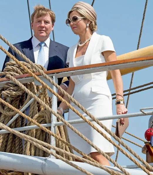 Queen Maxima and King Willem-Alexander of the Netherlands visited Sail Aruba 2015 on the island of Aruba