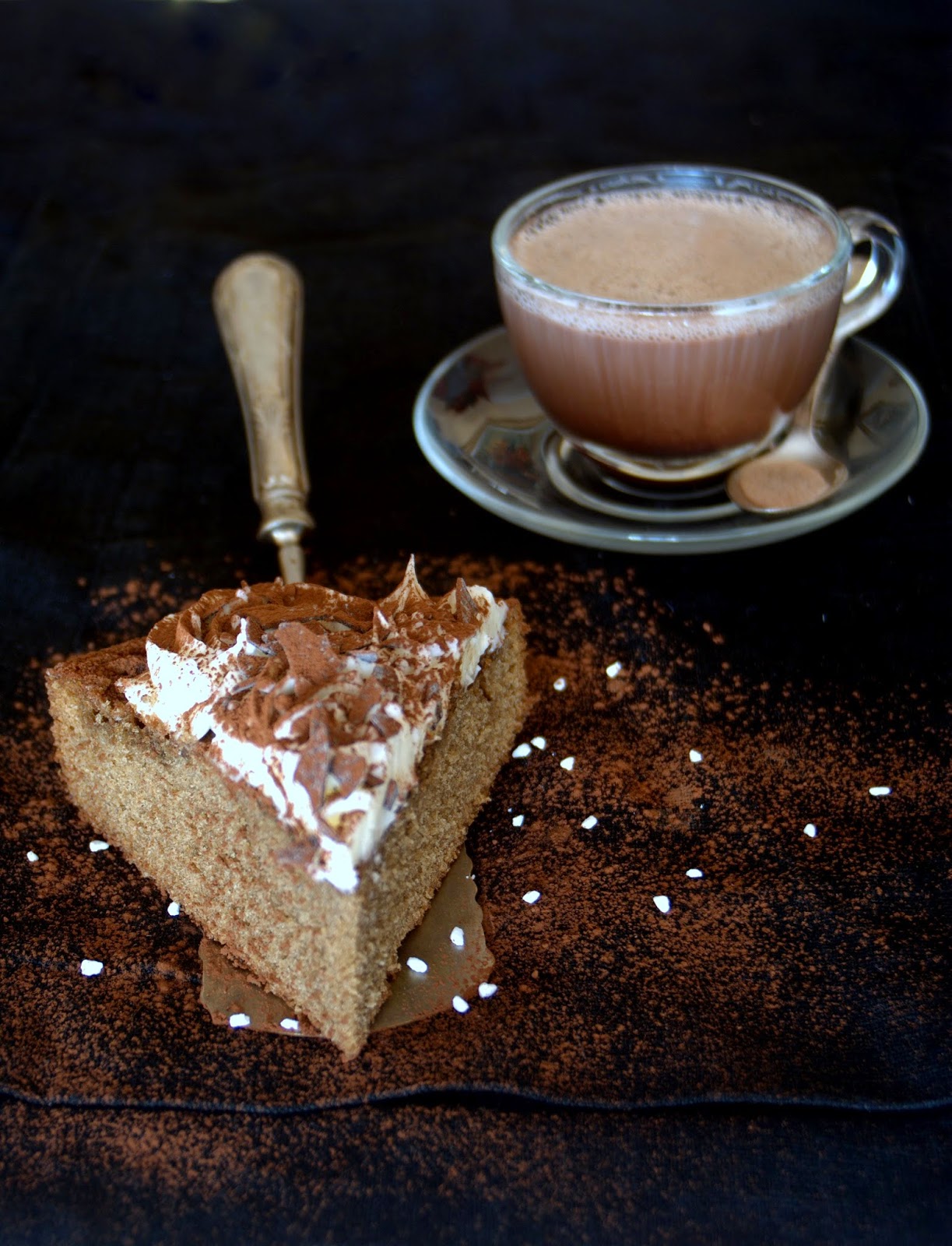 Los Postres de Teresa Bizcocho de Café con Leche que se viste de