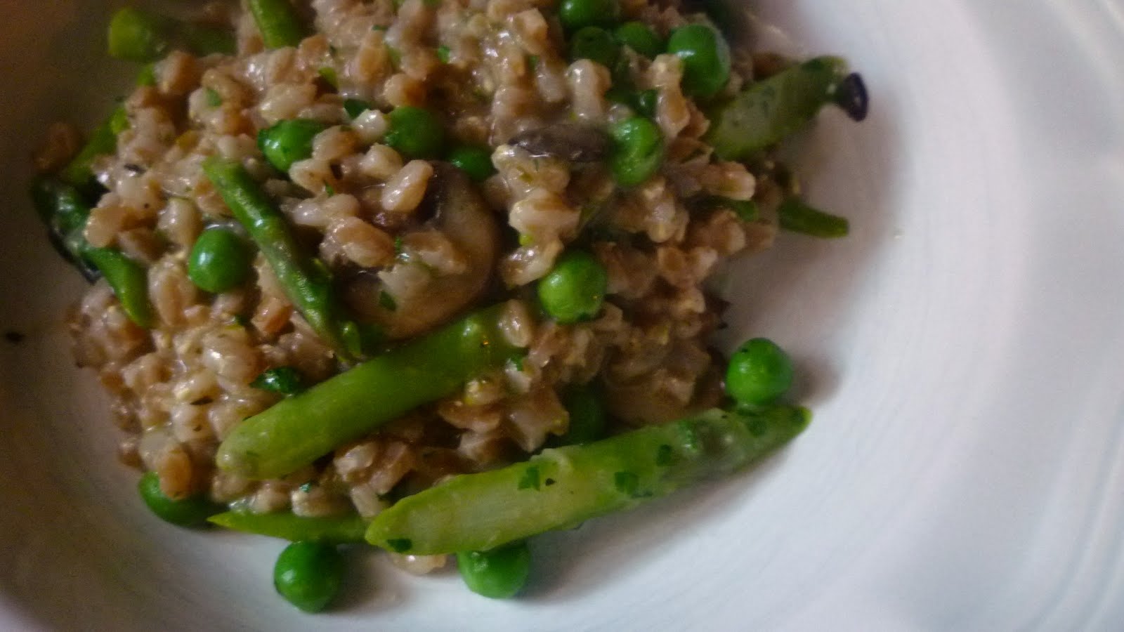 For Love of the Table RisottoStyle Farro with Asparagus