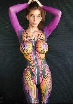 Homenge: female body painting photos