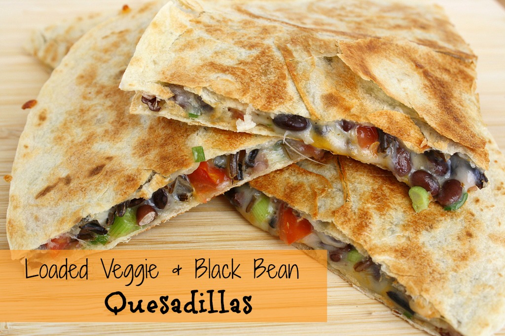 The Garden Grazer Loaded Veggie & Black Bean Quesadillas