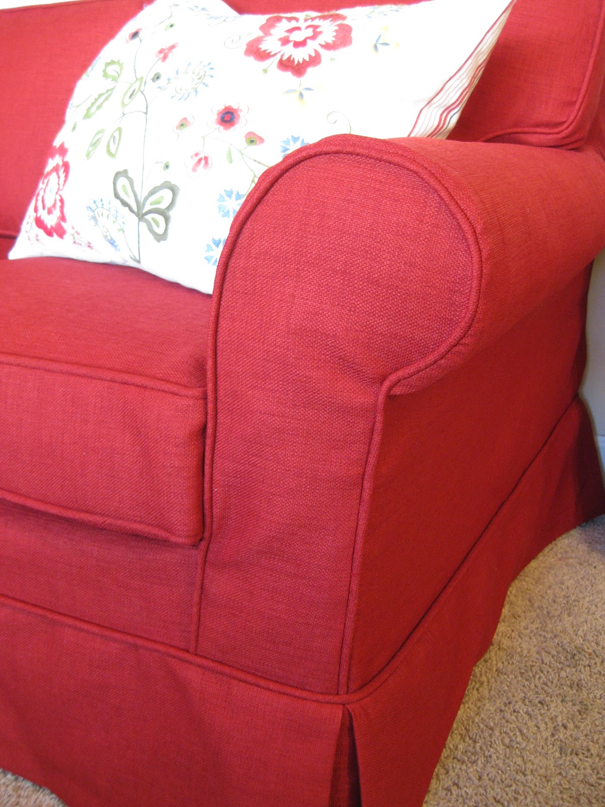 Old plaid couch Slipcovers by Shelley
