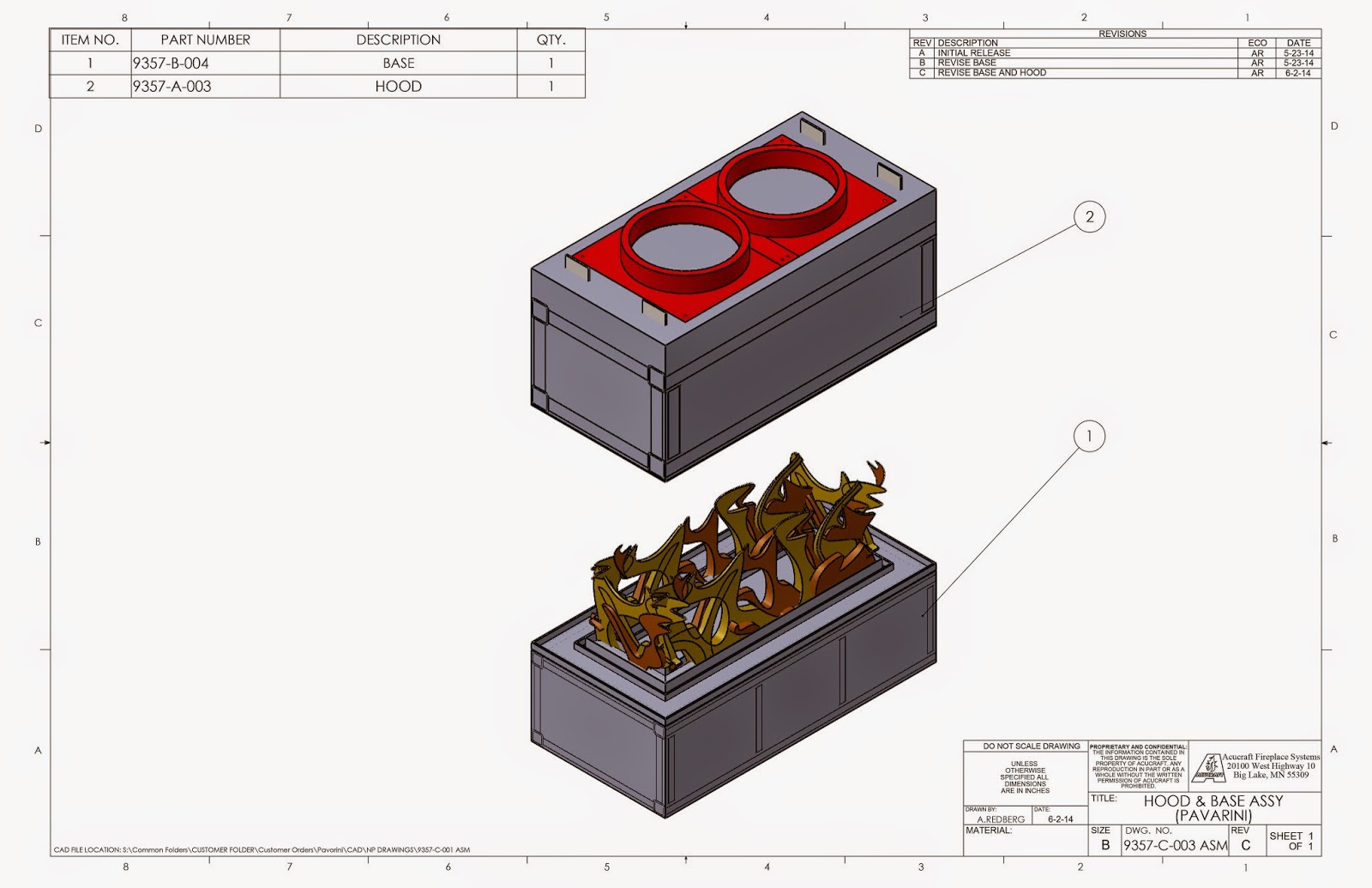 Custom 4 Sided Open Gas Fireplace Acucraft Fireplaces Acucraft Drawing 1