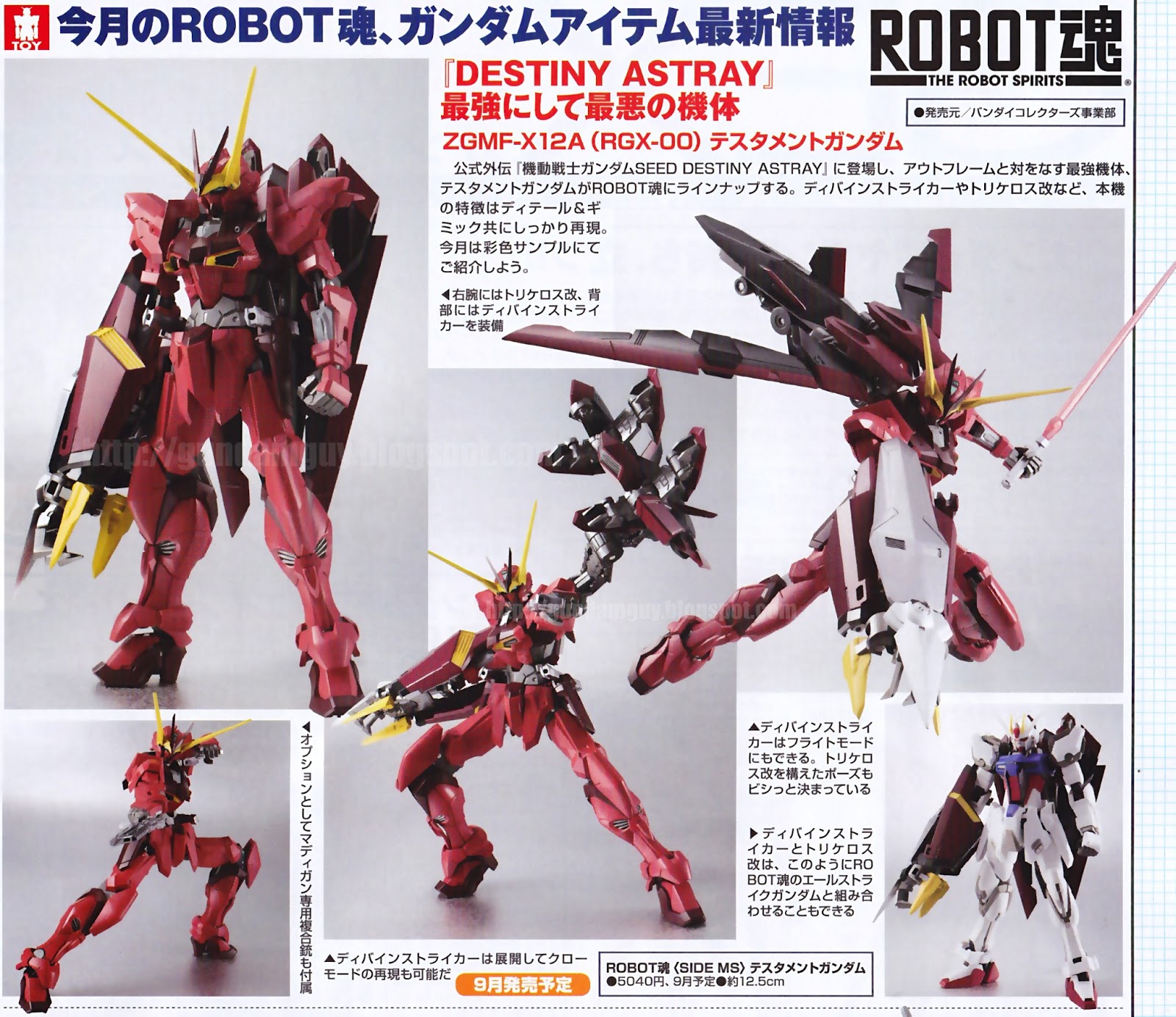 GUNDAM GUY: Robot Damshii (Side MS) ZGMF-X12A + AQM/E-X05 Divine