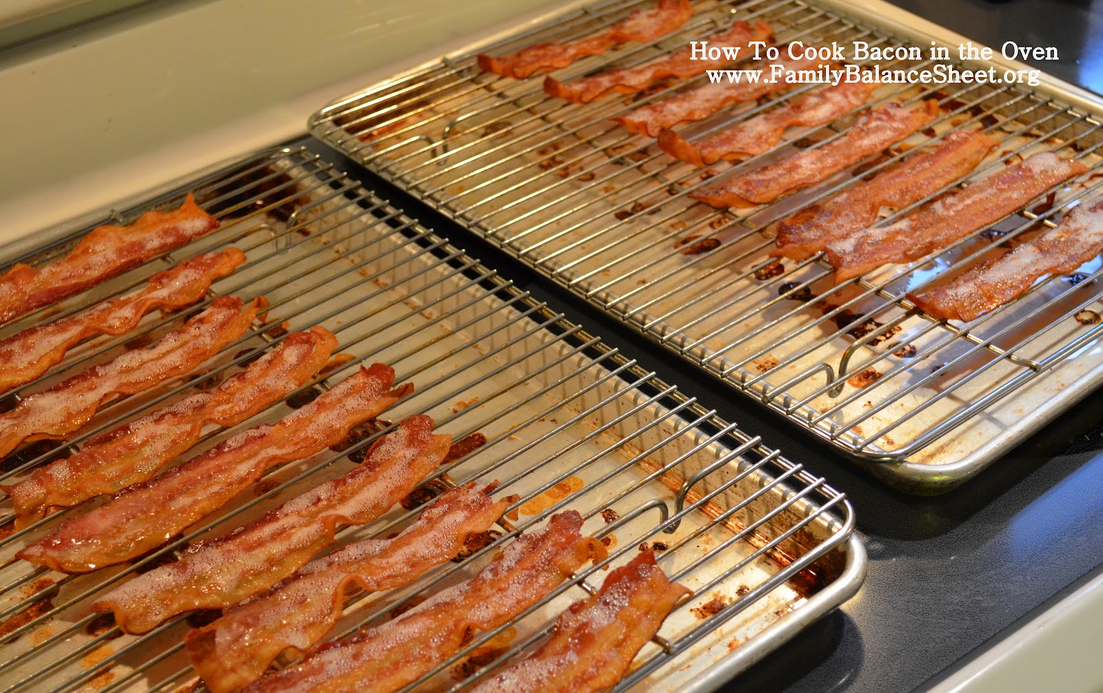 How to Cook Bacon in the Oven Family Balance Sheet