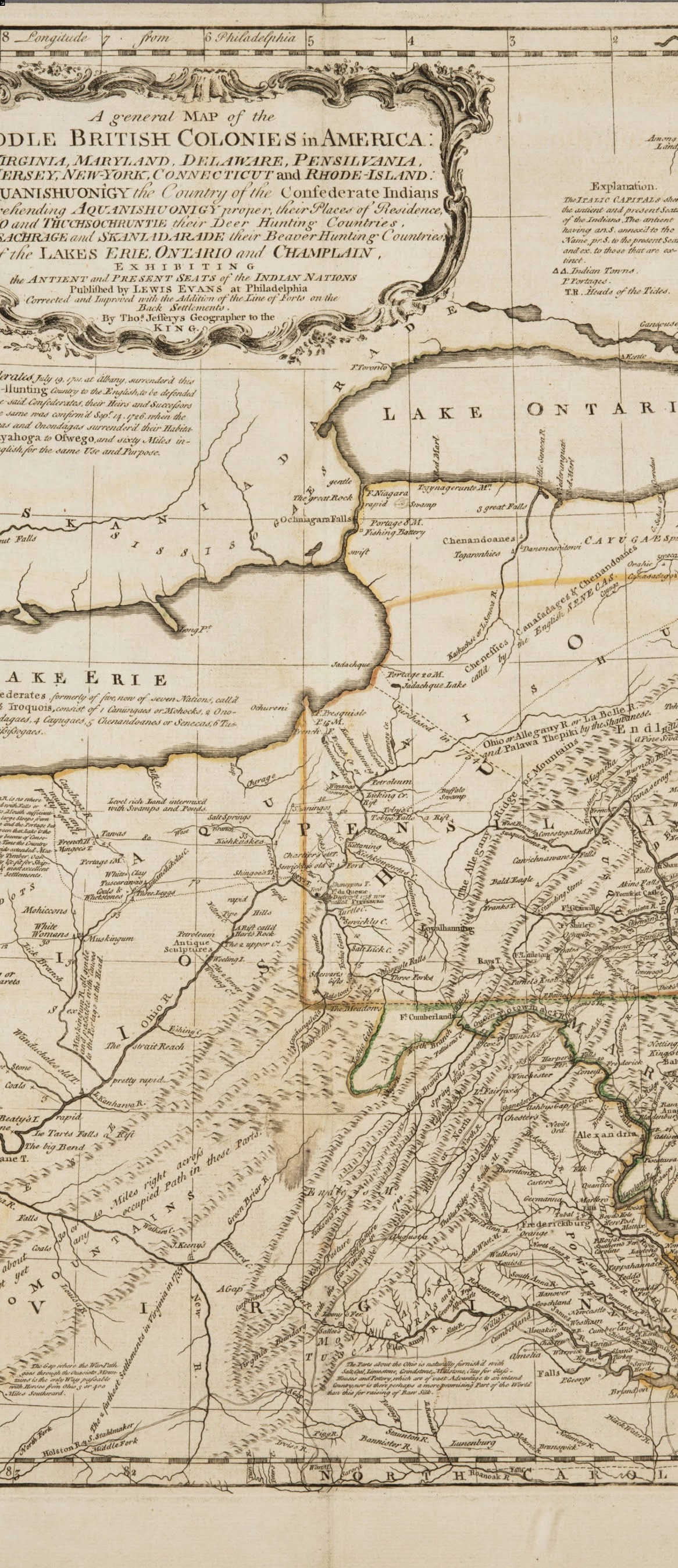 nations published by mr lewis evans at philadelphia corrected and improved with the additions of the line of forts on the back settlements nations published by mr lewis evans at philadelphia corrected and improved with the additions of the line of forts on the back settlements