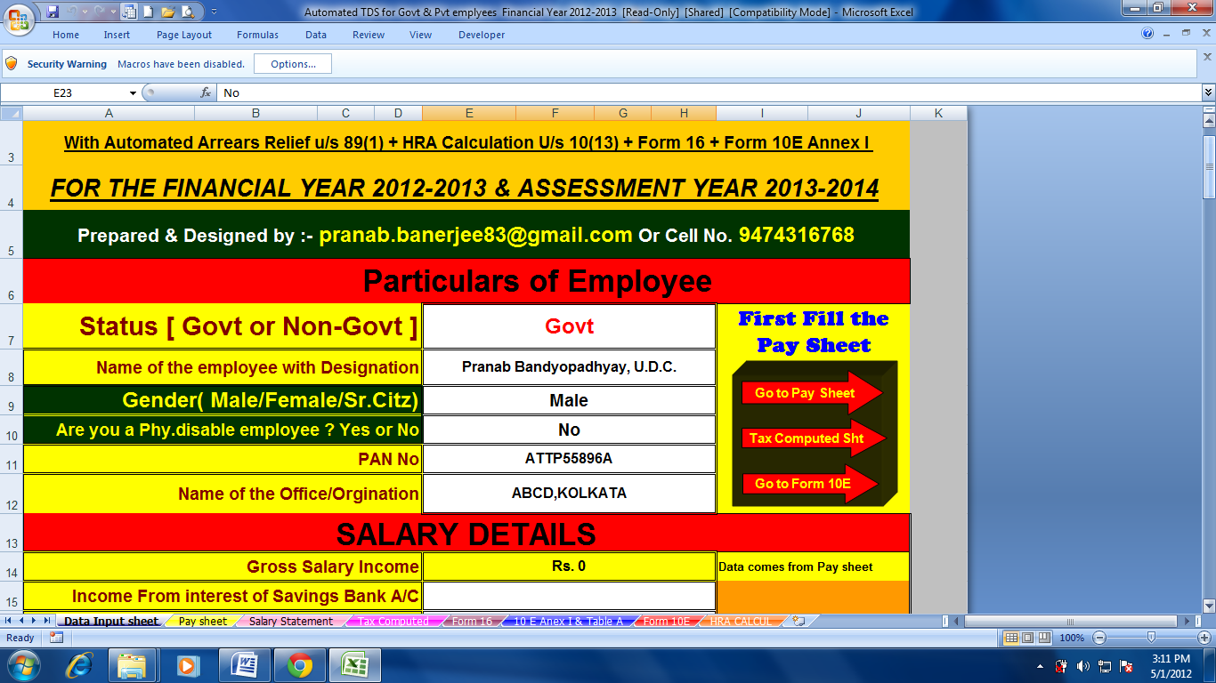 Income Tax Calculator Fy 2013-14 India Excel Free Download Income Tax Calculator Fy 2013-14 India Excel Free Download