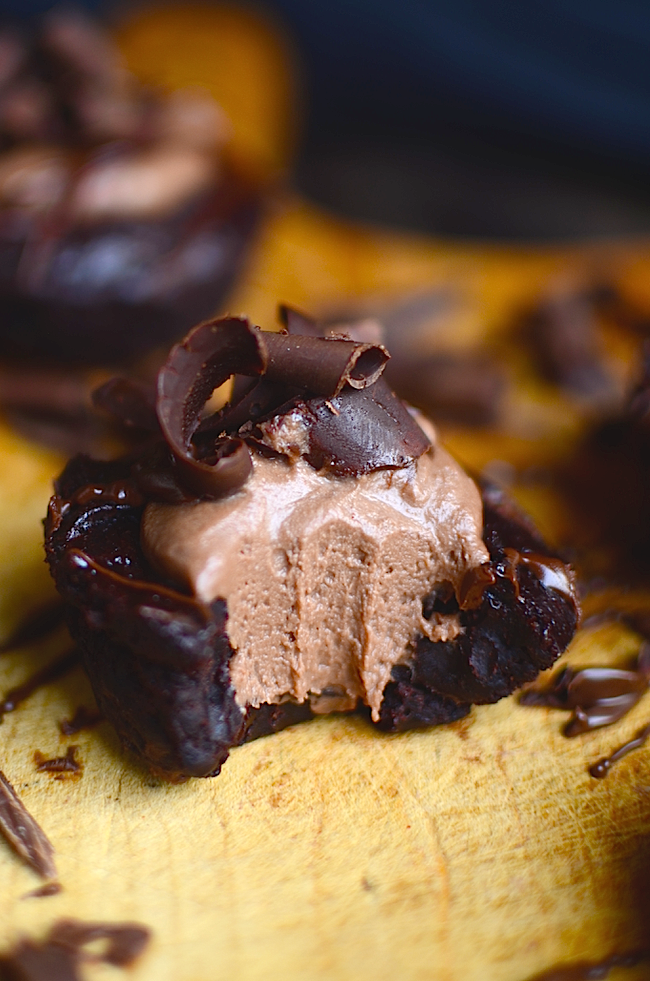 Yammie's Noshery Nutella Cheesecake Mousse Brownie Bites