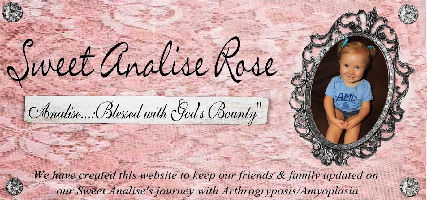 Sweet Analise Rose's Journey with Arthrogryposis, Amyoplasia type