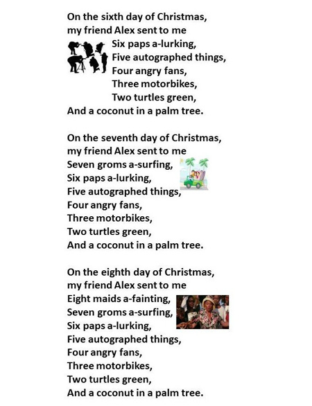 O'LAUGHING PRESS: The 12 Gifts of Christmas from Alex