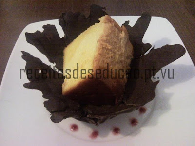 caixinha de chocolate com pudim da Aurea