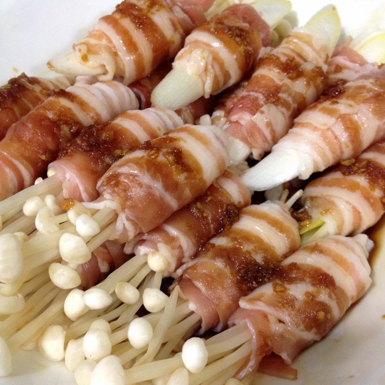 Loft48 Teriyaki Pork Rolls with Enoki (Air Fryer Recipe)