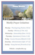 Weekly Prayer Initiatives