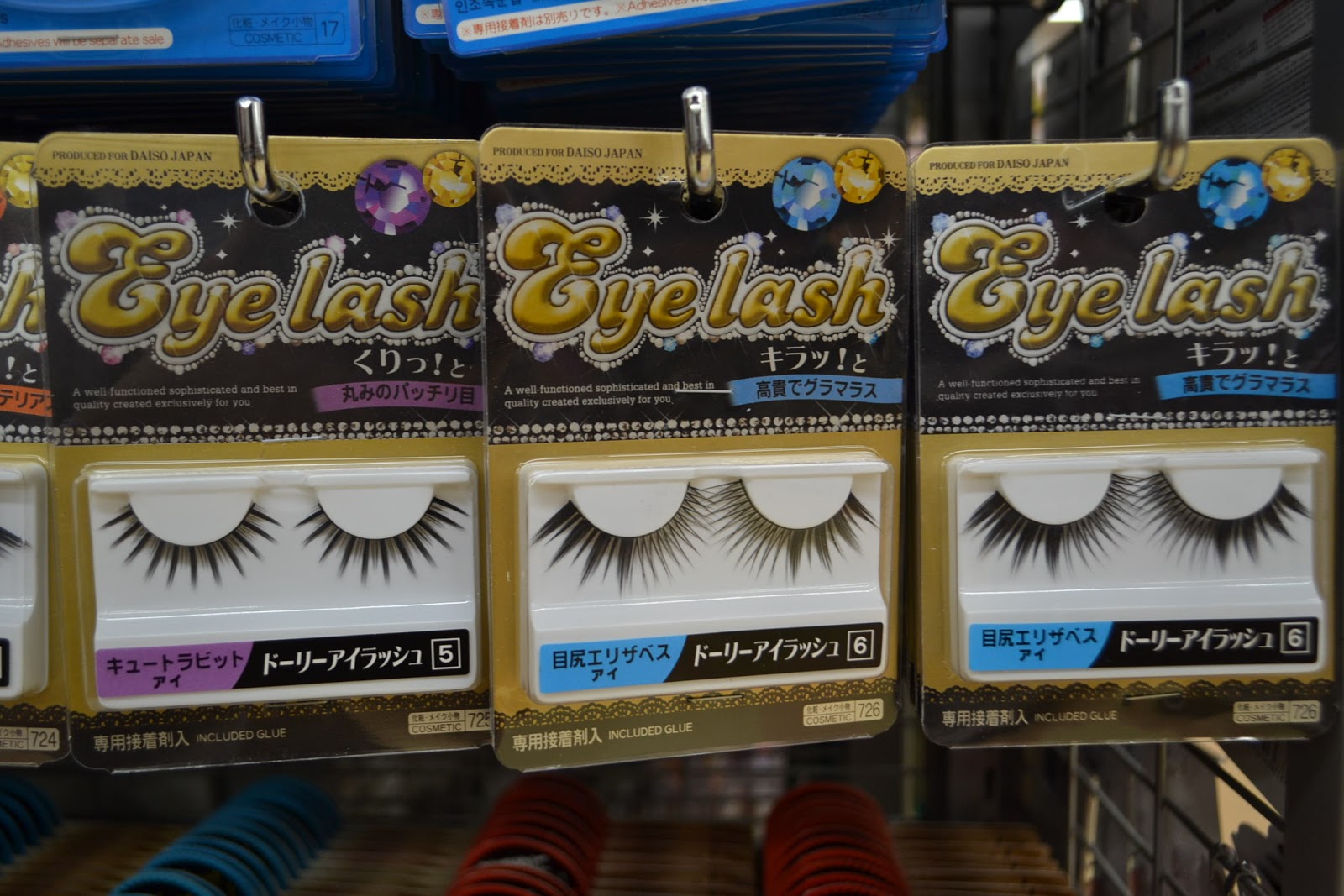 little japan mama 100 Yen Daiso Part 2 False Eyelashes, Cute Socks