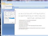 Cara menambahkan menu Al-Quran/Arab di Ms word