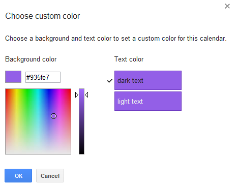 Custom Colors Google Calendar google-calendar-cust