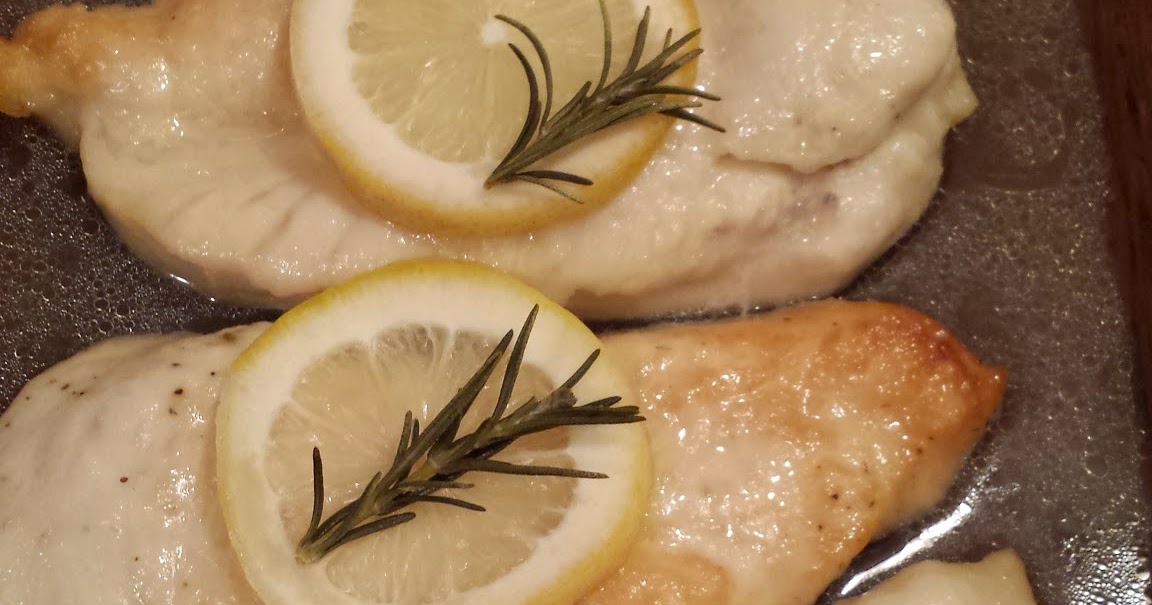 "So what are you making for dinner?" Lemon Rosemary Chicken Cutlets