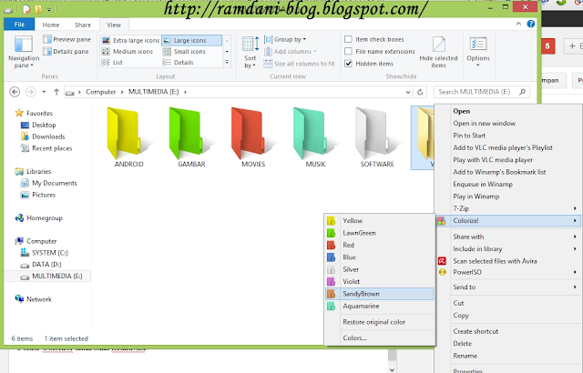 Cara Merubah Warna Folder Windows 8,7,vista Komputer