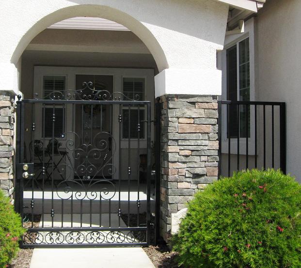 Wrought Iron Designs Fancy Up Your Walk Gate Design