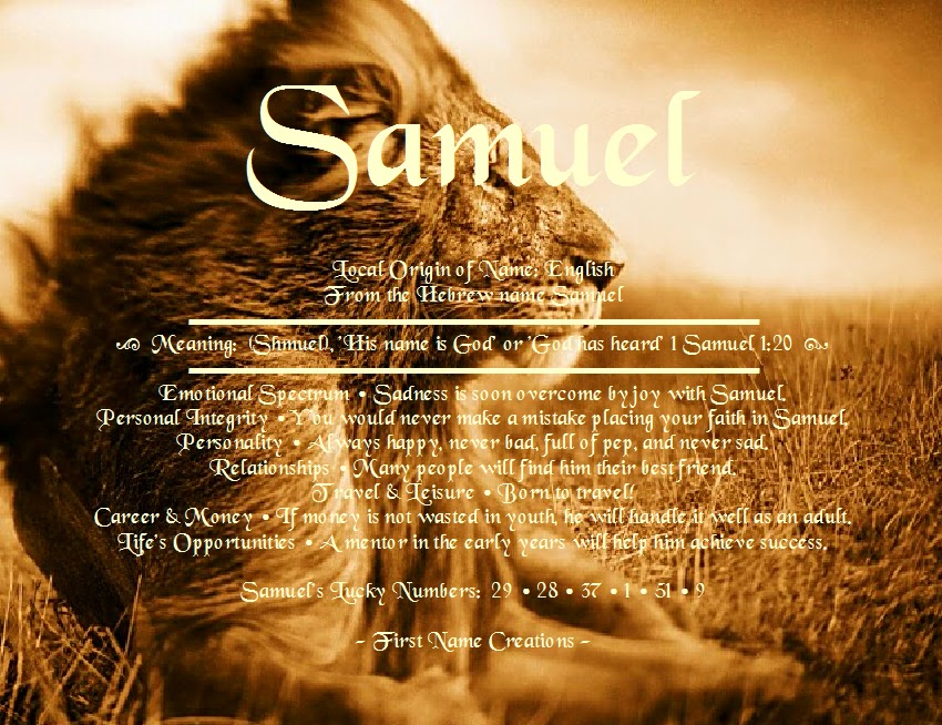 Samuel | . . . Tell Me Your Name . . . | Pinterest