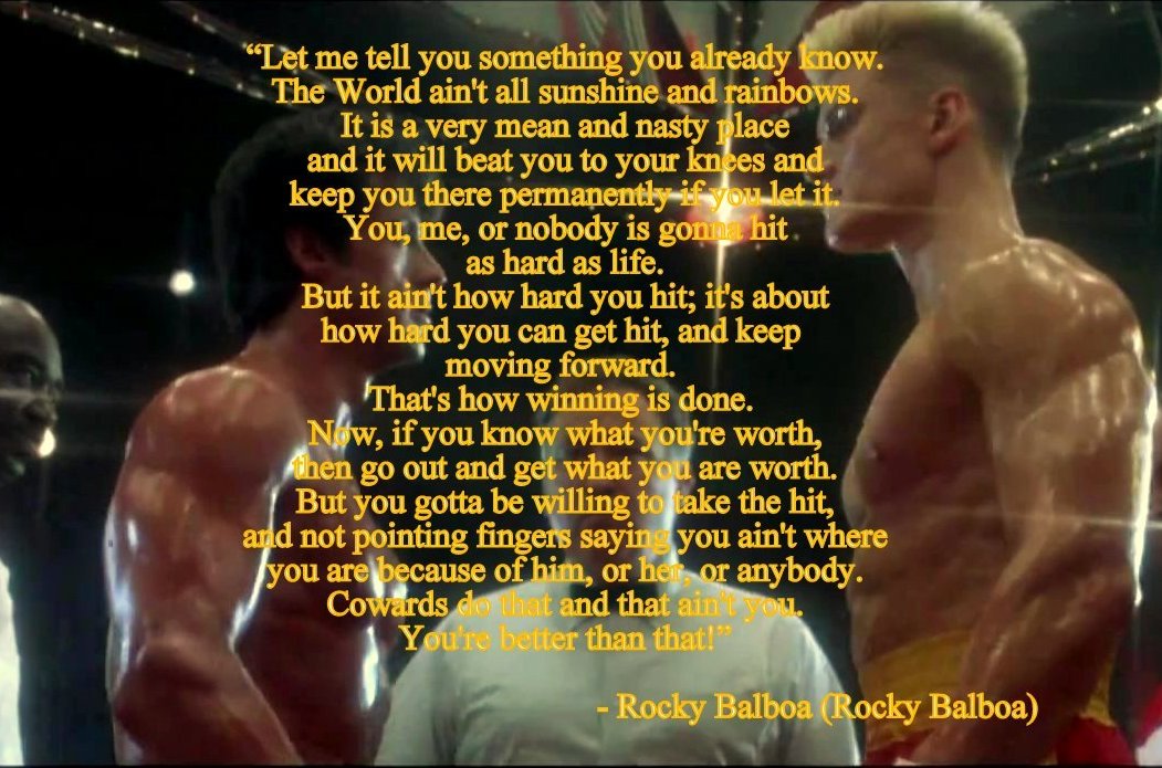 Quotes 3 108 All New Inspirational Quotes Rocky Movies
