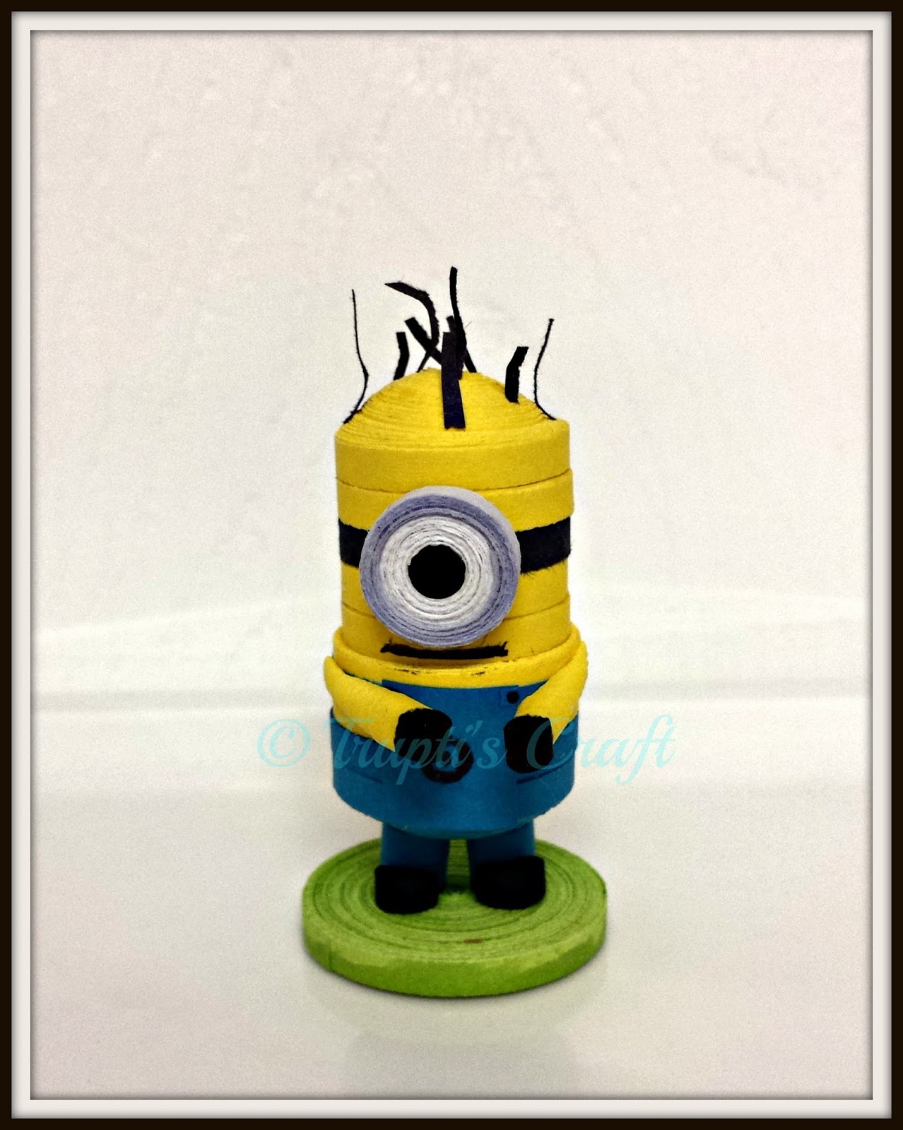 Trupti's Craft 3D Paper Quilling Minions